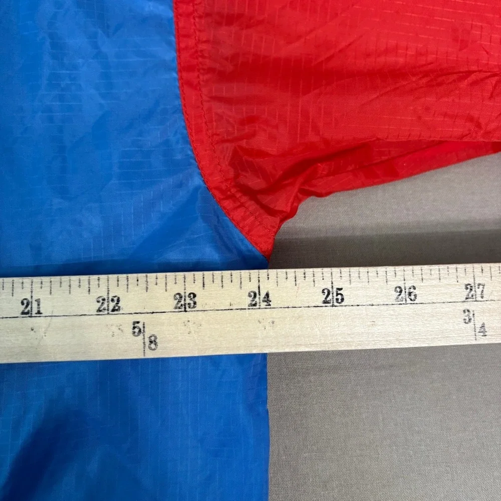 Vintage Spyder Windbreaker Jacket Mens Size XL Blue Red Colorblock Full Zip